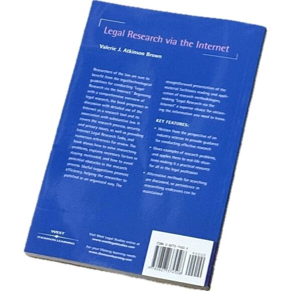LEGAL RESEARCH VIA THE INTERNET By Valerie Atkinson - Picture 2 of 3